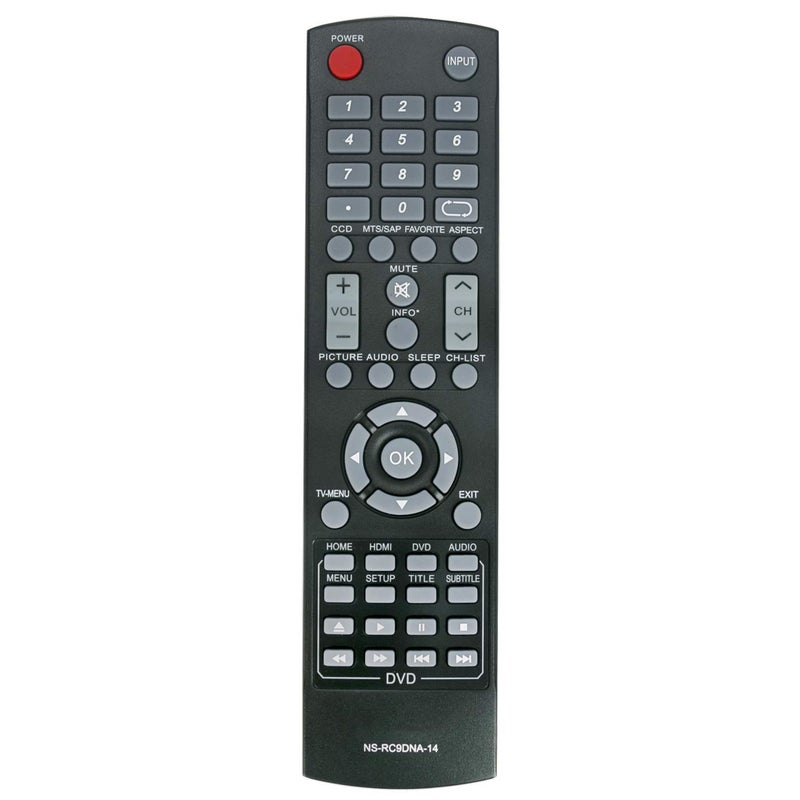 Beyution New NS-RC9DNA-14 Replacement Remote Control fit for Insignia LED LCD HDTV NS-32DD200NA14 NS-20ED310NA15 NS-24ED310NA15 NS-28DD310NA15 NS-32DD310NA15 NS-24DD220NA16 NS-28DD220NA16 NS-32DD220NA16 - Image 1
